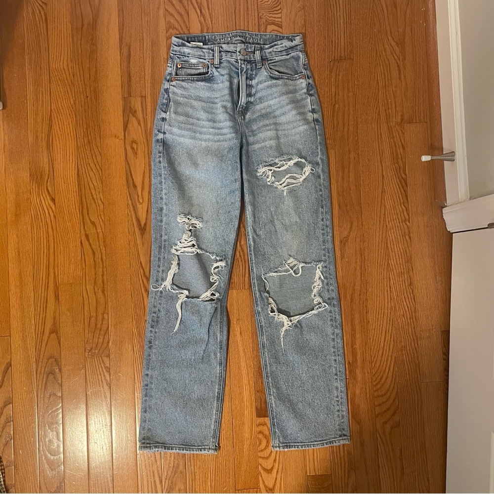 AE Stretch Blue Jeans